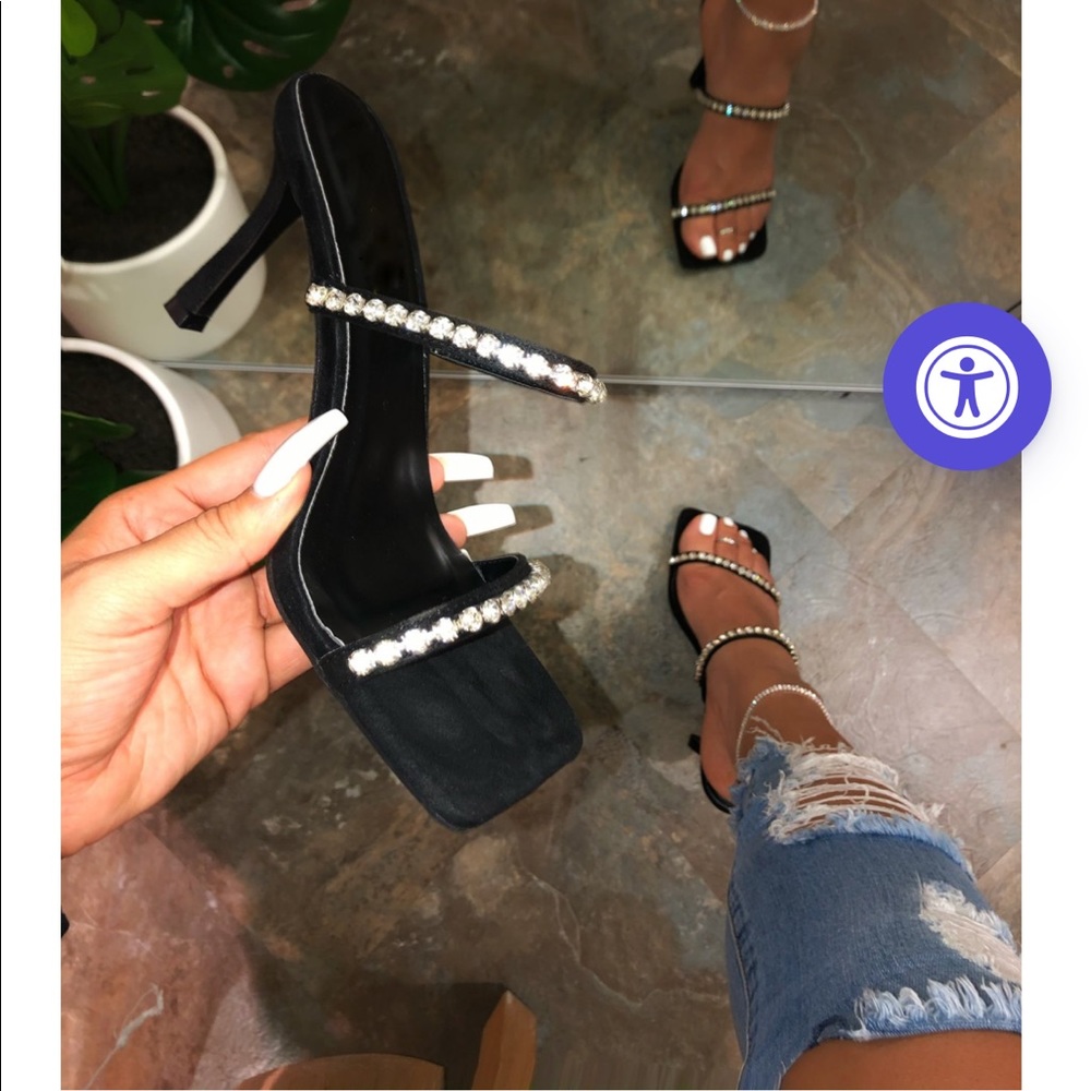 Lamodish Black Leena Heels